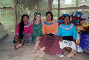 Madam Kali with Shipibo Indians in the Amazon region of Peru. the Ayahuasca ceremony is one of the ancient shamanic traditions they practise.