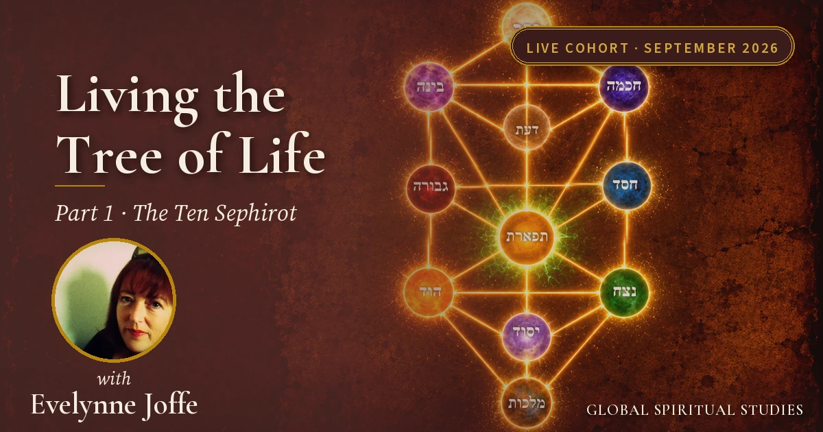 Living the Tree of Life · The Ten Sephirot · September 2026 live Kabbalah cohort with Evelynne Joffe